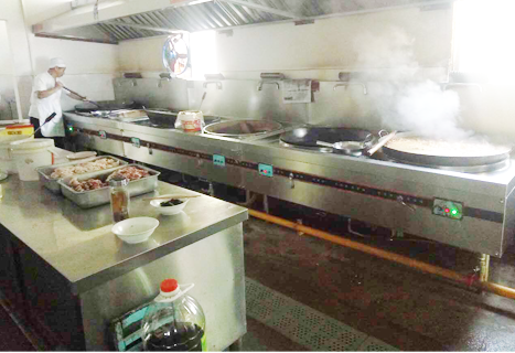 青白江人和学校食堂91免费看黄片设备现场使用图片